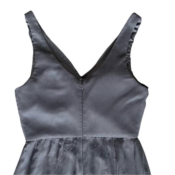 BHLDN Anthropologie Women’s Kia Crepe Sleeveless Hydrangea Blue Gray Maxi Dress - Picture 8 of 14